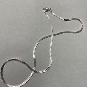 Silver chain necklace